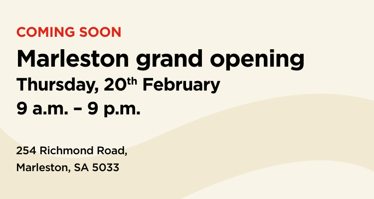 Marleston opens 20th February from 9am to 9pm. 254 Richmond Rd in Marleston, SA.