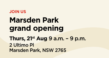 Join us at the Marsden Park grand opening on 21th August from 9 a.m. – 9 p.m. at 2 Ultimo Place, Marsden Park, New South Wales.